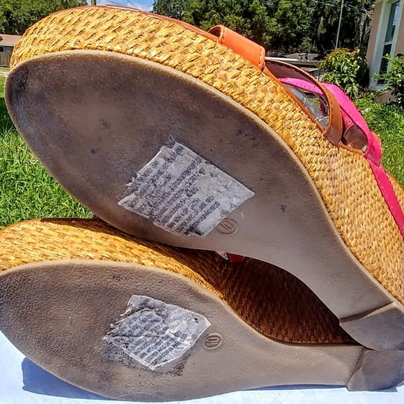 Colorful high heel sandals   Sz 10 - Picture 5 of 14